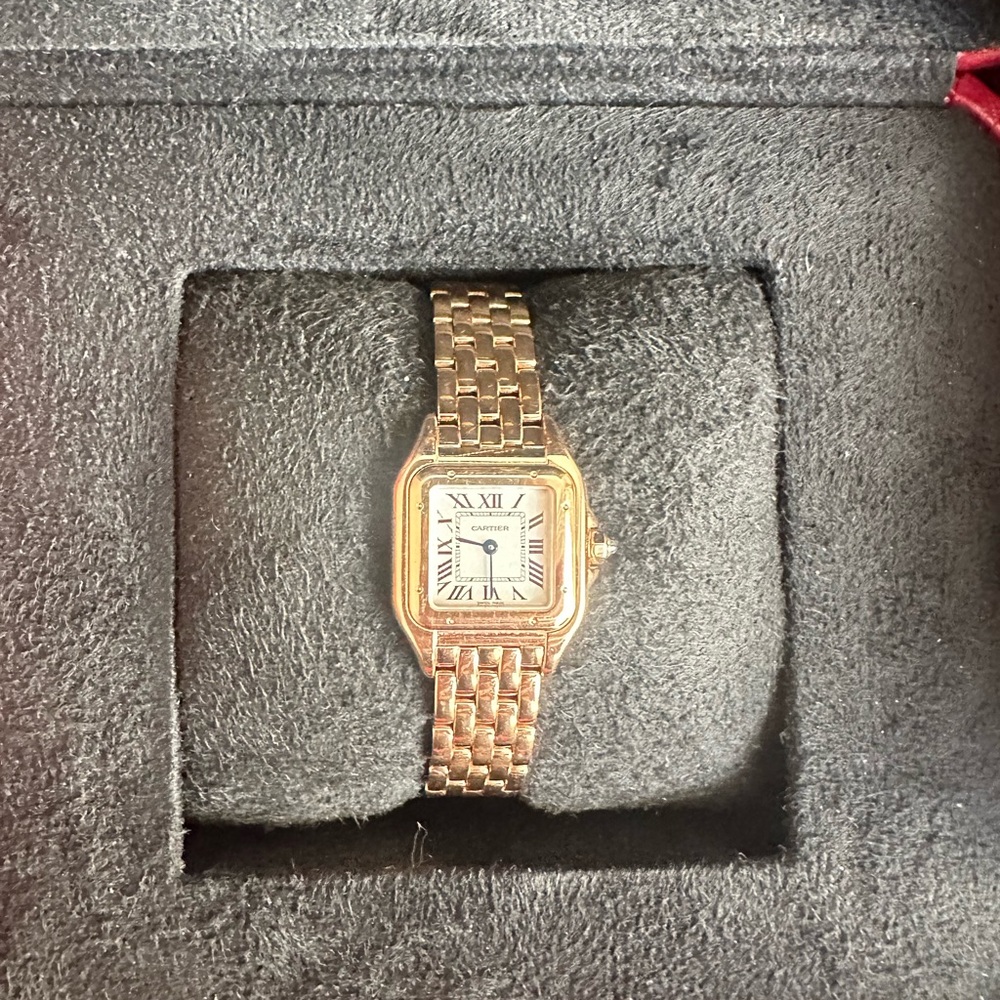 CARTIER Panthère de Cartier watch Small model rose gold - Picture 6 of 13